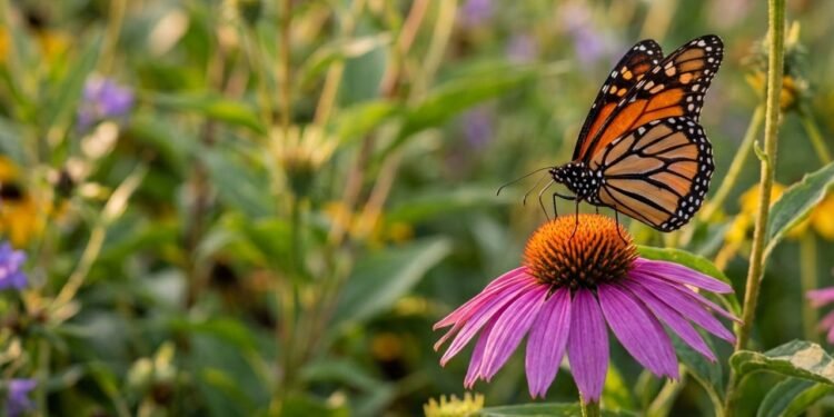 O que significa quando várias borboletas começam a aparecer nas flores do seu jardim
