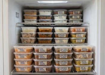 Cozinhar uma vez e congelar porções reduz o gasto com delivery e evita comida estragada