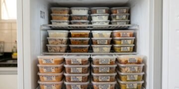 Cozinhar uma vez e congelar porções reduz o gasto com delivery e evita comida estragada