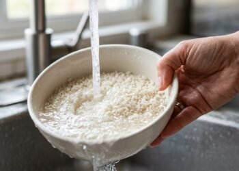 Quando é preciso lavar o arroz antes de ir para a panela elétrica