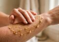 Como fazer um esfoliante corporal utilizando somente óleo de coco e um ingrediente que todo mundo tem em casa