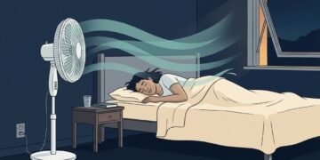 Você dorme com o ventilador apontado para o rosto? Isso explica a garganta seca e o nariz entupido ao acordar