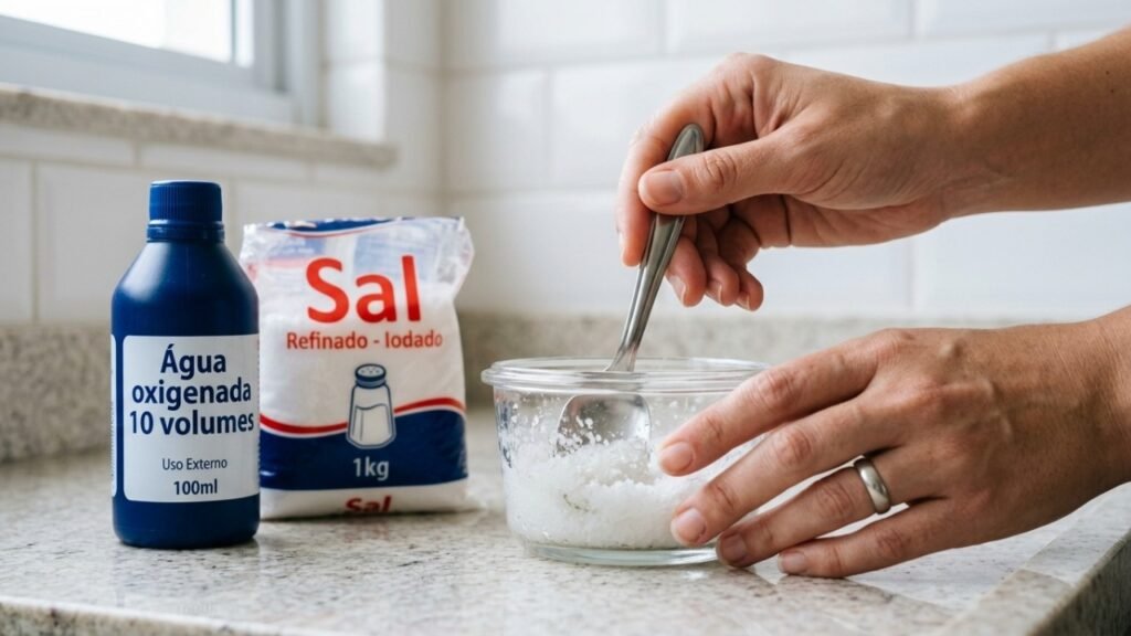 A mistura de 2 ingredientes simples que pode clarear rejuntes e soltar manchas sem apelar para produtos fortes