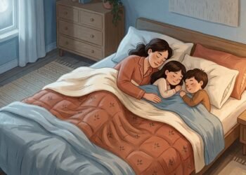 A psicóloga Paloma García explica que dormir com os filhos "Pode promover um vínculo afetivo seguro."