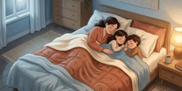 A psicóloga Paloma García explica que dormir com os filhos "Pode promover um vínculo afetivo seguro."