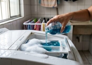 Colocar sabão demais na máquina pode fazer a roupa enxaguar várias vezes e deixar a conta de luz mais cara