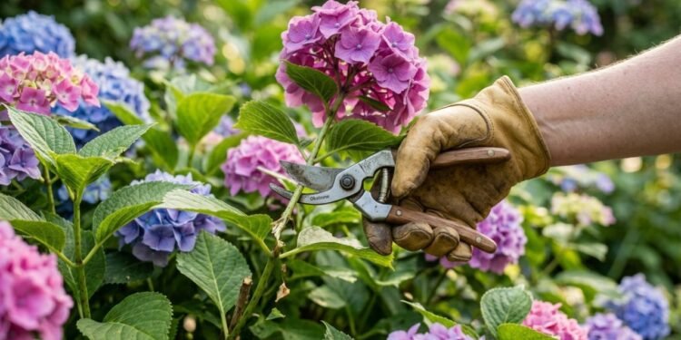 Hortênsias podem ganhar uma segunda vida dentro de casa se você cortar as flores no momento certo