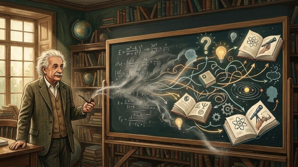 Citação de Albert Einstein do dia: “Educação é o que resta depois que esquecemos o que aprendemos na escola”