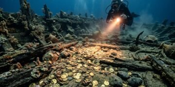 Mergulhadores encontraram mais de 400 moedas de ouro no fundo do mar e levaram 30 anos para identificar de onde elas vieram