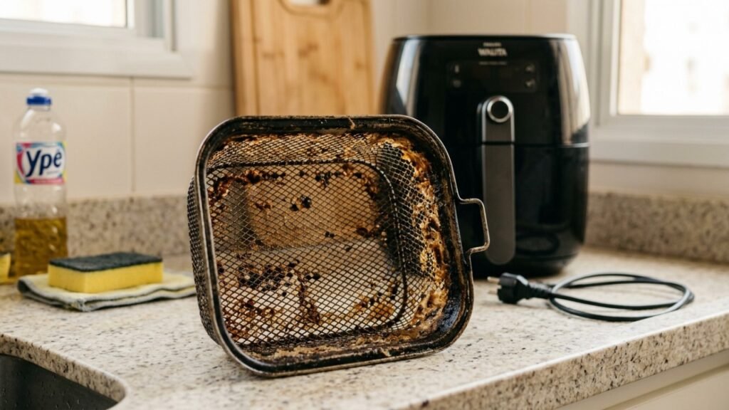 Esse detalhe escondido na sua airfryer pode estar destruindo ela aos poucos sem você perceber