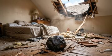 Um meteorito que caiu através do telhado de uma casa em Nova Jersey pode revelar as origens dos ingredientes da vida