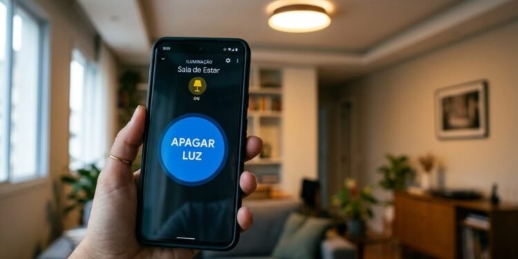 Luz acesa sem ninguém no cômodo vira gasto bobo e já dá para apagar pelo celular ou por voz