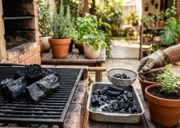 Se sobrou carvão do churrasco, não jogue fora: como reutilizá-lo no solo das suas plantas e quais os benefícios disso