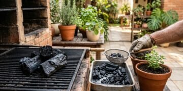 Se sobrou carvão do churrasco, não jogue fora: como reutilizá-lo no solo das suas plantas e quais os benefícios disso