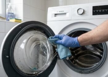 Com que frequência você deve limpar a borracha de vedação da porta da máquina de lavar para evitar que ela se rompa