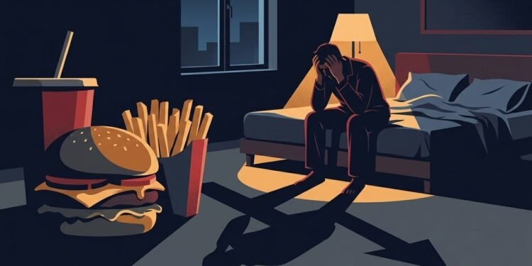 Hábitos alimentares noturnos inadequados prejudicam o fluxo sanguíneo e afetam o desempenho íntimo.