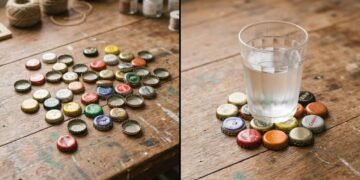 3 ideias para reaproveitar tampas de metal de garrafa de vidro