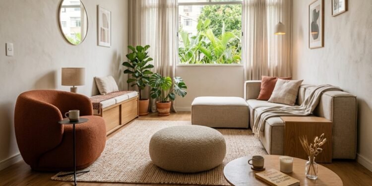 A nova tendência de decoração que deixa salas pequenas mais amplas sem perder conforto e estilo