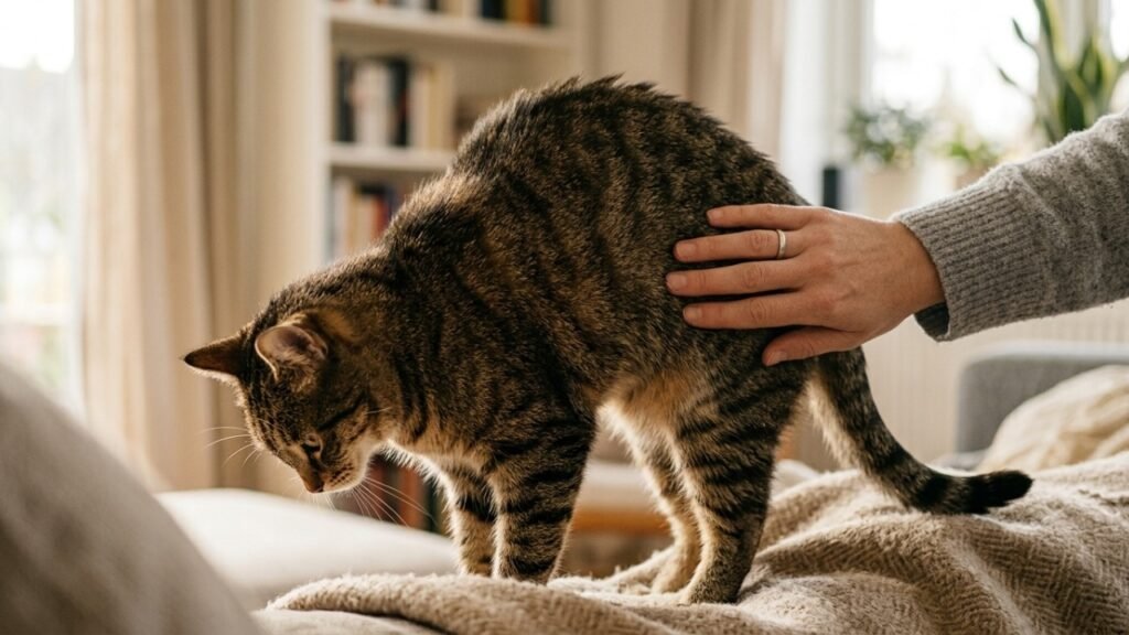 Seu gato levanta a traseira quando recebe carinho? Esse gesto tem mais significado do que parece