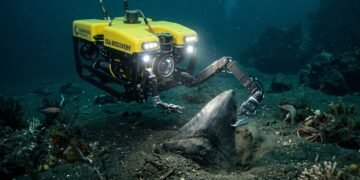Robô encontra dente de megalodonte em monte submarino jamais explorado e reacende mistério sobre o predador gigante