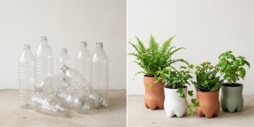 Cultivo doméstico em recipientes reciclados otimiza espaços pequenos e fornece condimentos sempre frescos.
