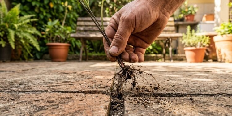 Como acabar com as ervas daninhas do quintal usando uma receita simples