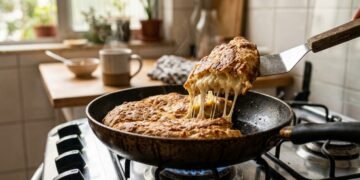 Receita de pão recheado na frigideira que fica pronta em 10 minutos