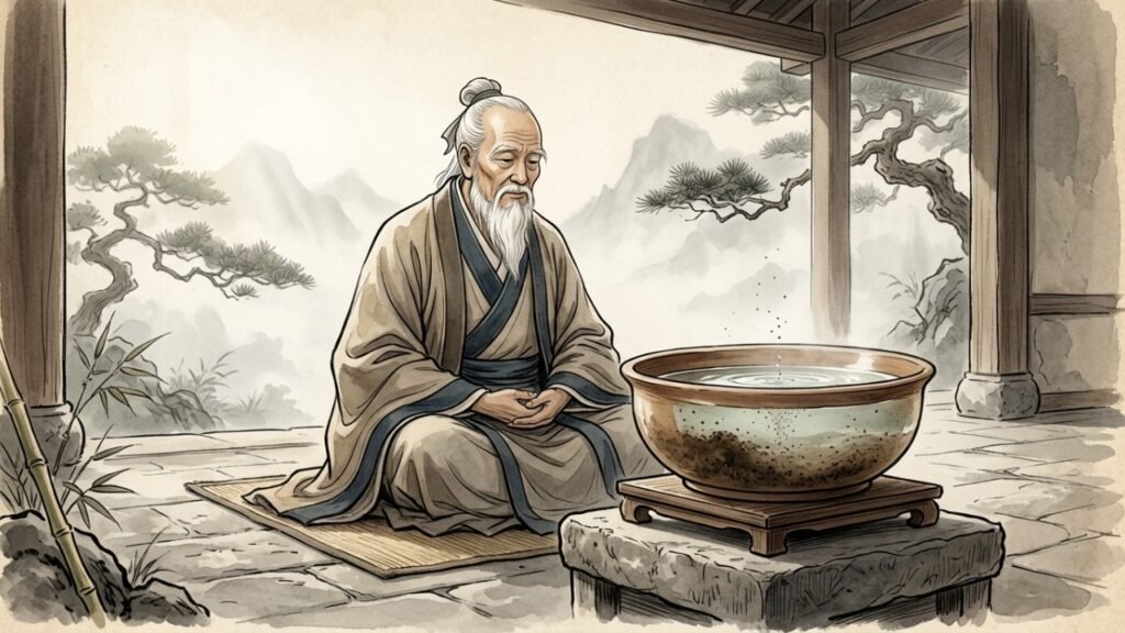Lao Tzu, filósofo: “Espere até que a lama assente e a água fique limpa; permaneça imóvel até que surja a ação correta.”