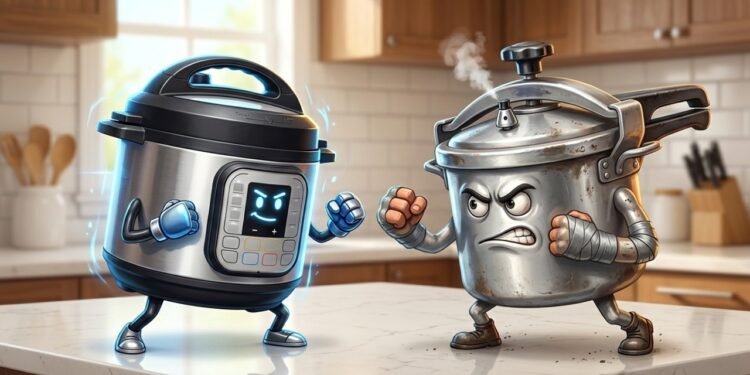 Adeus à panela de pressão comum: versões elétricas prometem mais travas de segurança para quem ainda tem medo de cozinhar feijão