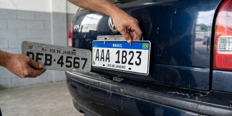 Estas 4 situações exigem a troca da placa do veículo e podem gerar multa de R$ 293