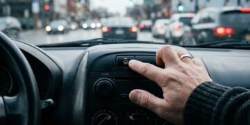 O botão escondido no painel do carro que esvazia o seu tanque na cidade