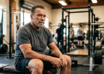 Arnold Schwarzenegger aos 78 anos: "Nada jamais mudará, até o dia da minha morte continuarei me divertindo muito na academia."