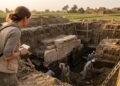 Eles fizeram uma varredura sob o Delta do Nilo, no Egito, e encontraram uma misteriosa estrutura de 2.600 anos a seis metros de profundidade