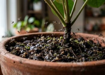 O erro que faz com que seus vasos de plantas fiquem infestados de mosquitinhos
