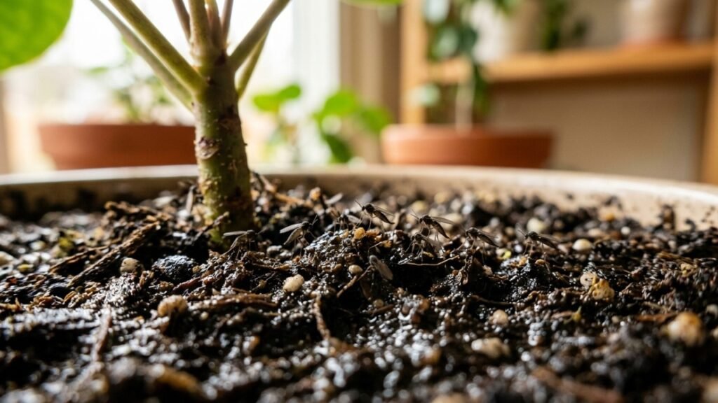 O erro que faz com que seus vasos de plantas fiquem infestados de mosquitinhos