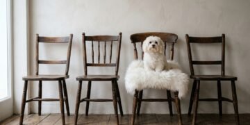 A cadeira velha pode virar o melhor comedouro para seu pet