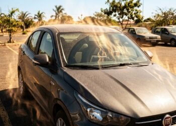 Carro ao sol pode passar dos 50 graus e a solução chama atenção