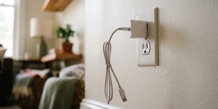 Esse hábito com o carregador pode colocar sua casa em risco sem você perceber