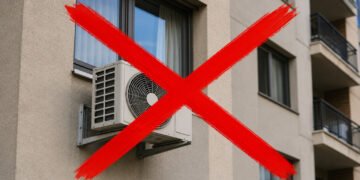 Governo define as regras: multas de 3.000 para quem instalar ar-condicionado na fachada da casa