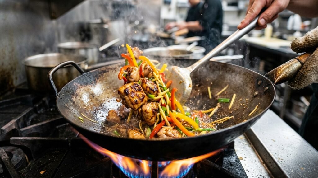 arroz de frango oriental