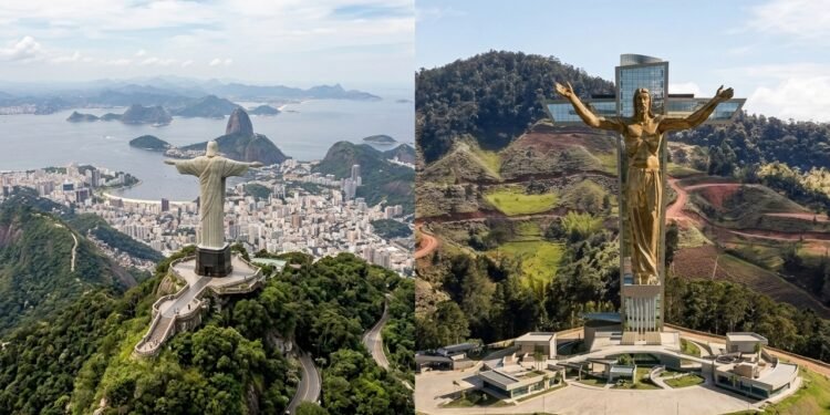 Colômbia constrói Cristo que será maior que o do Rio (Imagem gerada por inteligência artificial)