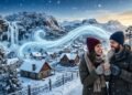 Esta cidade brasileira transforma o frio em um espetáculo inesquecível (imagem gerada por inteligência artificial)
