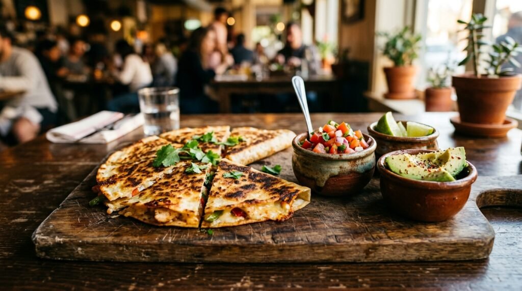 quesadilla de cogumelo rápida