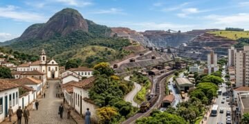 Itabira reúne montanhas, áreas urbanas e memória ligada à mineração //