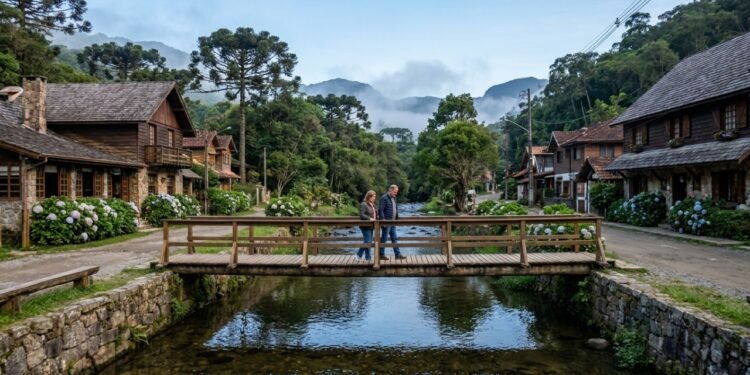 Com mais de 100 cachoeiras e um rio que separa dois estados, o vilarejo da Serra da Mantiqueira administrado por 3 prefeituras faz divisa com o parque nacional mais antigo do Brasil