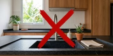 Adeus à pia de granito: o material que está tomando o lugar nas cozinhas por ser mais leve e barato