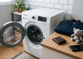 Nova máquina de lavar “lava” até celular, desamassa roupas e pode ser abastecida uma vez ao mês