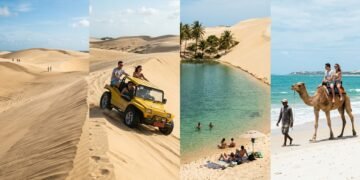 Dunas que mudam de lugar toda semana: o Saara do Nordeste tem dromedário e lagoa de água doce