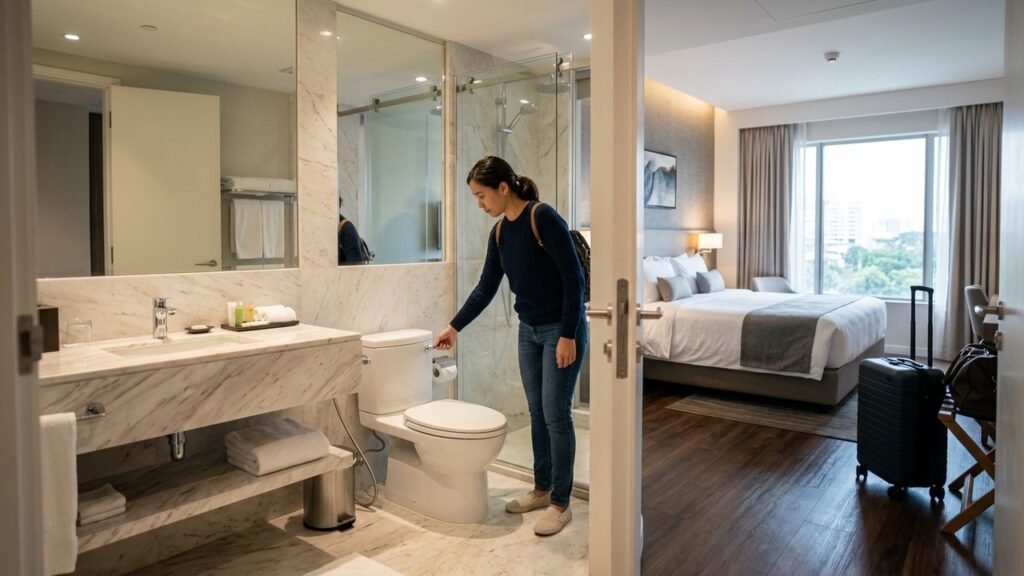 O cuidado mais importante ao chegar em um quarto de hotel