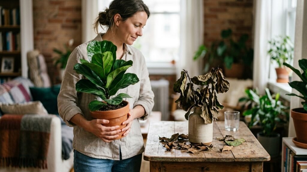 O erro mais comum com vasos faz a planta murchar em silêncio